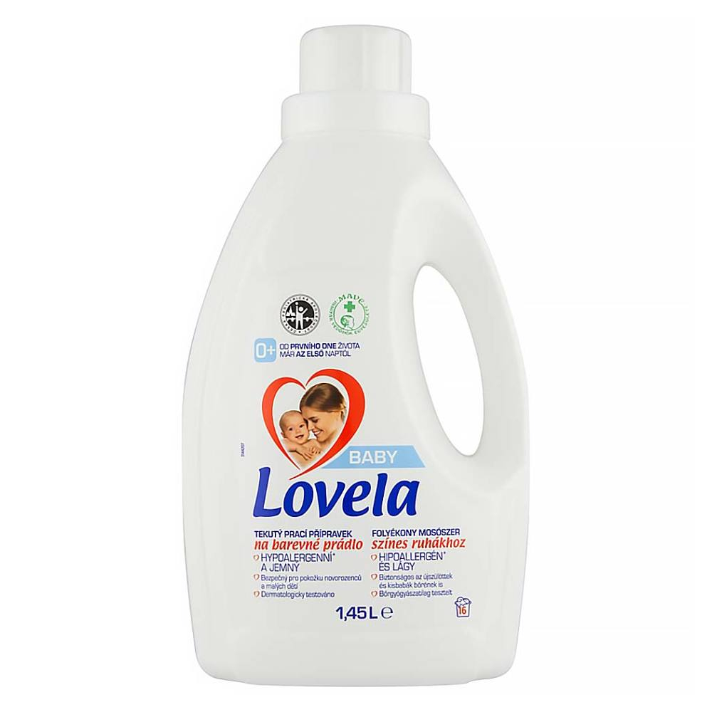 LOVELA Baby tekutý prací přípravek na barevné prádlo 16 pracích dávek 1,45 l