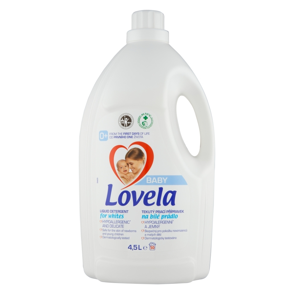 LOVELA Baby Tekutý prací přípravek na bílé prádlo 50 praní 4,5 l