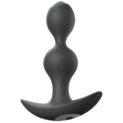 Lovely Planet Vibrační anální kuličky Twinny Bud, černé 11,2 cm