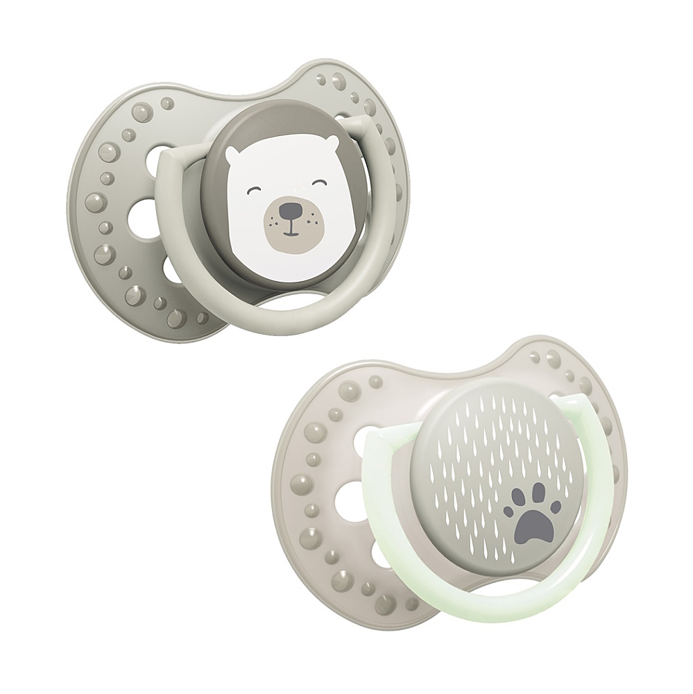 LOVI Dudlík silikonový dynamický buddy bear 0-6m 2 kusy