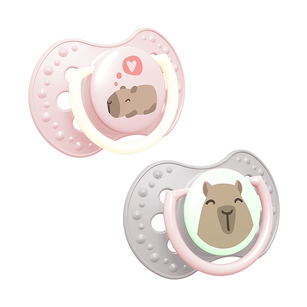 LOVI Dudlík silikonový dynamický capichill holka 6-18m 2 kusy