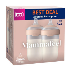 LOVI Mammafeel set lahví 3m+ 250 ml 2 kusy