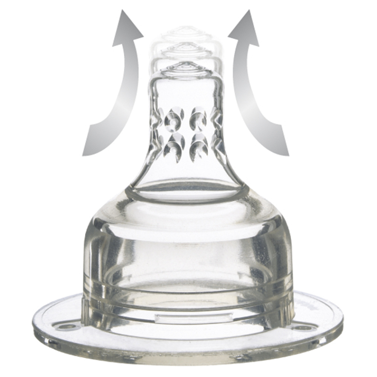 LOVI Savička silikonová pomalý Super vent  3+ měsíce 2 ks