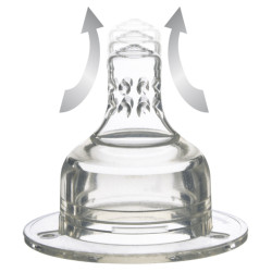 LOVI Savička silikonová pomalý Super vent  3+ měsíce 2 ks