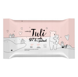LUBA Tuli dětské vlhčené ubrousky s 97 % vody a panthenolem 60 ks