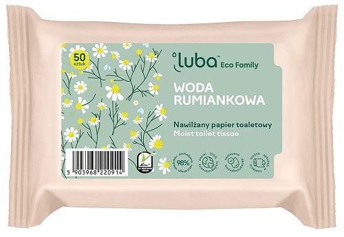 LUBA Vlhčený toaletní papír Heřmánek 50 ks