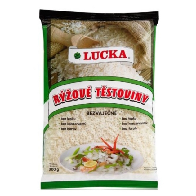 LUCKA Těstoviny rýžové hvězdičky do polévky 300 g