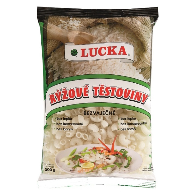 LUCKA Těstoviny rýžové kolínka 300 g