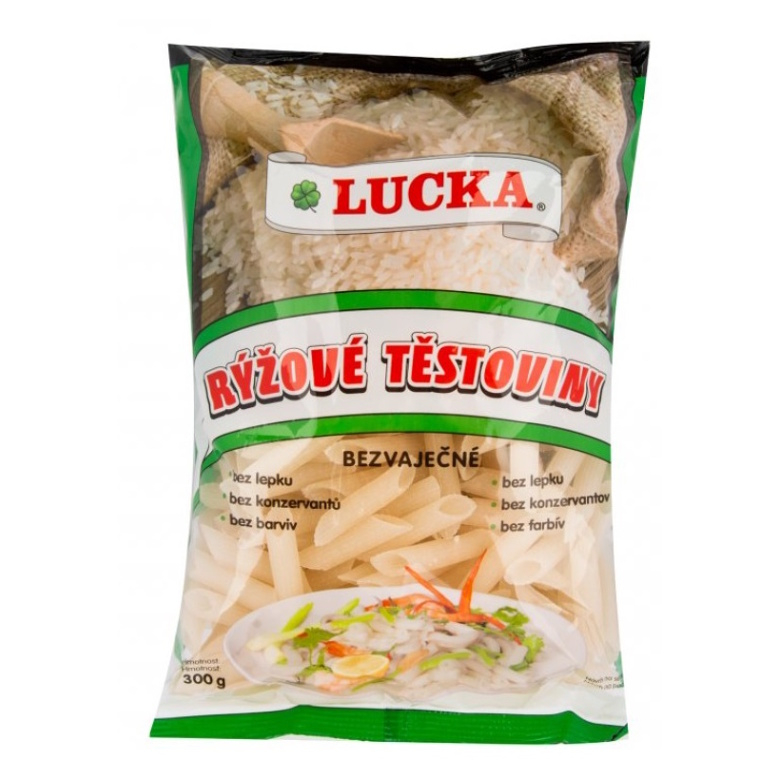 LUCKA Těstoviny rýžové trubky 300 g