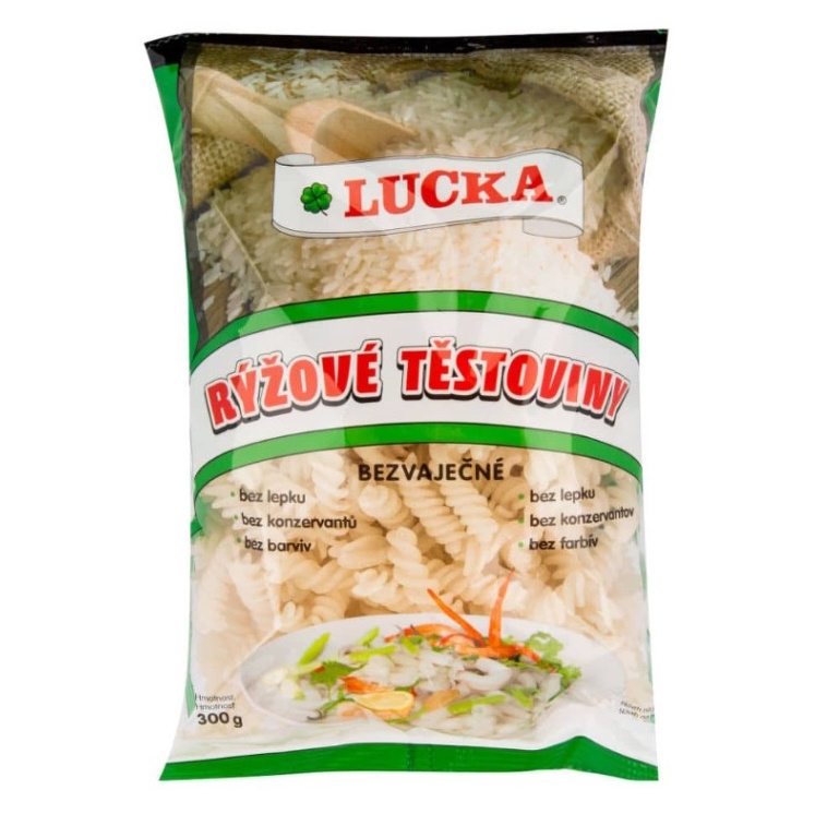 LUCKA Těstoviny rýžové vřetena 300 g