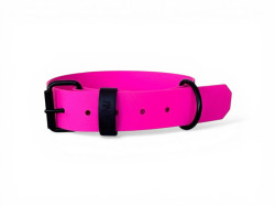 MA-NU Obojek Pink Freak, Růžový, Kování: Černé, Obvod: 30 - 40 cm, Šířka: 3,8 cm