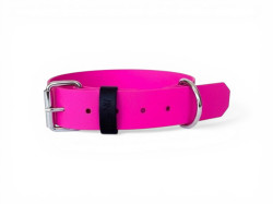 MA-NU Obojek Pink Freak, Růžový, Kování: Chrom, Obvod: 25 - 35 cm, Šířka: 2,5 cm
