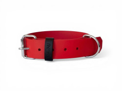 MA-NU Obojek Sweet Bloody, Červený, Kování: Chrom, Obvod: 30 - 40 cm, Šířka: 3,8 cm