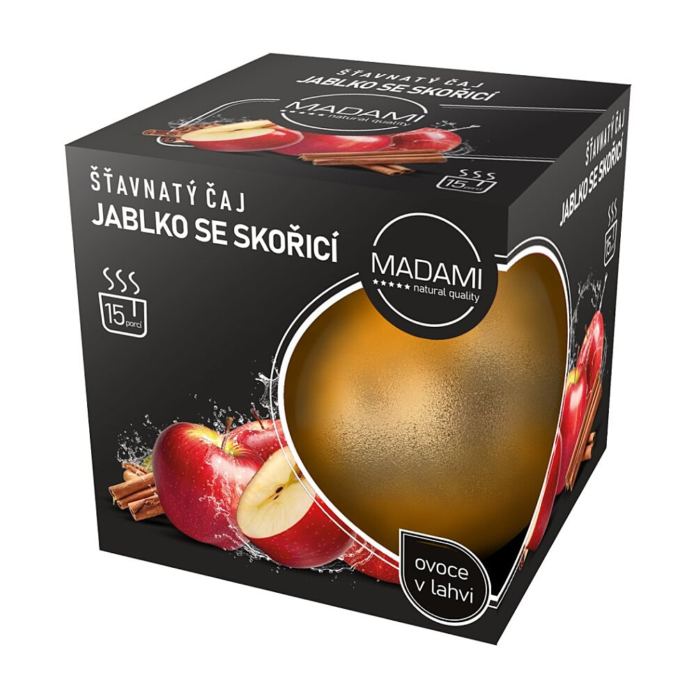 MADAMI Šťavnatý čaj jablko se skořicí 450 g, poškozený obal