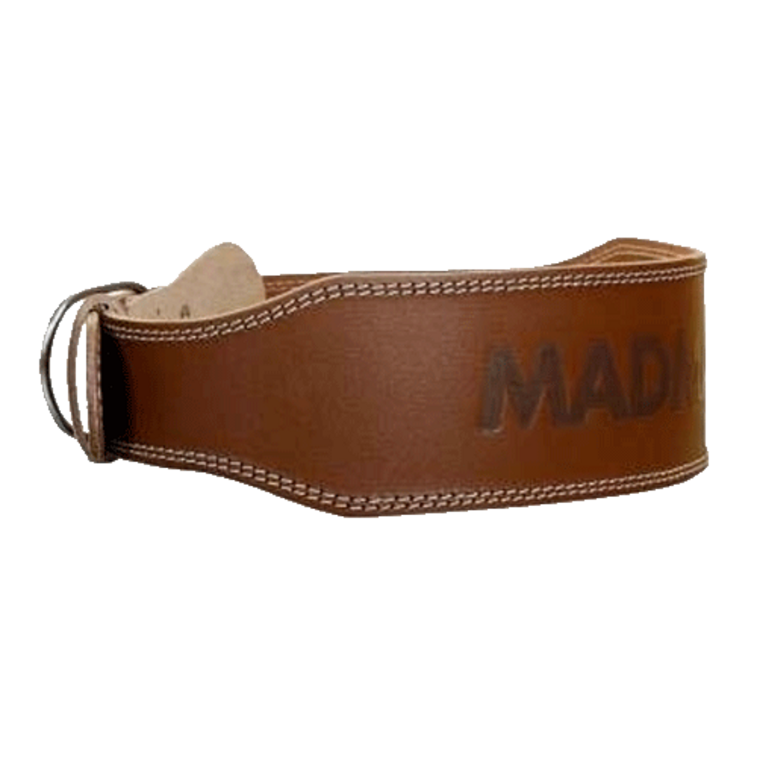 MadMax Opasek celokožený MFB246 tmavě hnědý - S
