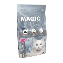 MAGIC CAT Kočkolit magic bentonite ultra white with carbon 10 litrů