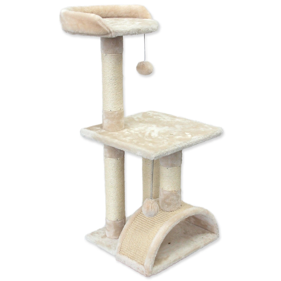 MAGIC CAT Odpočívadlo Luna světle béžové 35x35x86cm