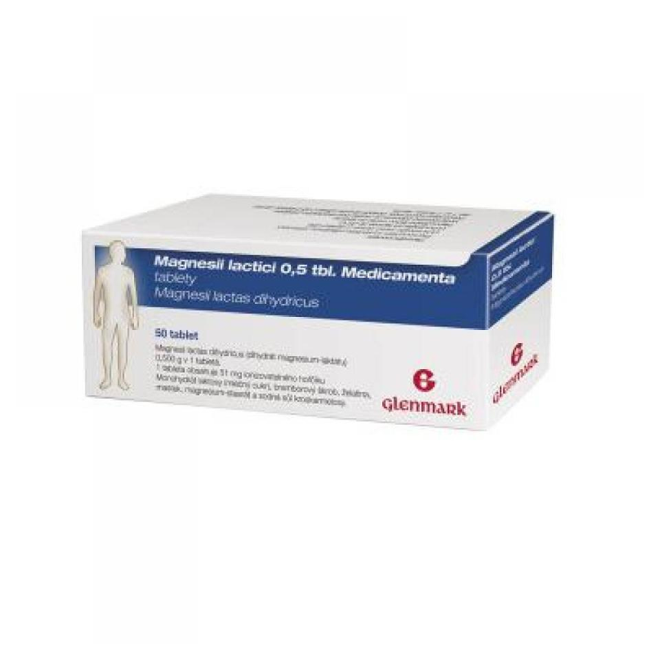 MAGNESII lactici Medicamenta 0,5 g x 50 tablet