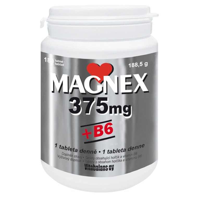 MAGNEX 375 mg + vitamin B6 180 tablet