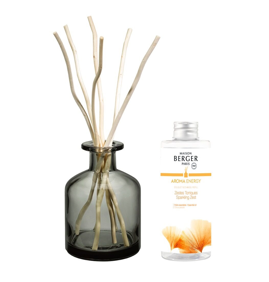Maison Berger Paris Aroma difuzér Energy Čerstvé tonikum 180 ml šedý