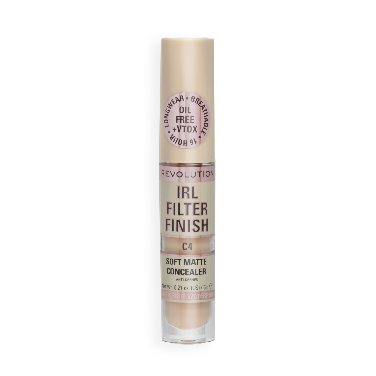 Makeup Revolution IRL Filter Finish Concealer C4 korektor 6 g