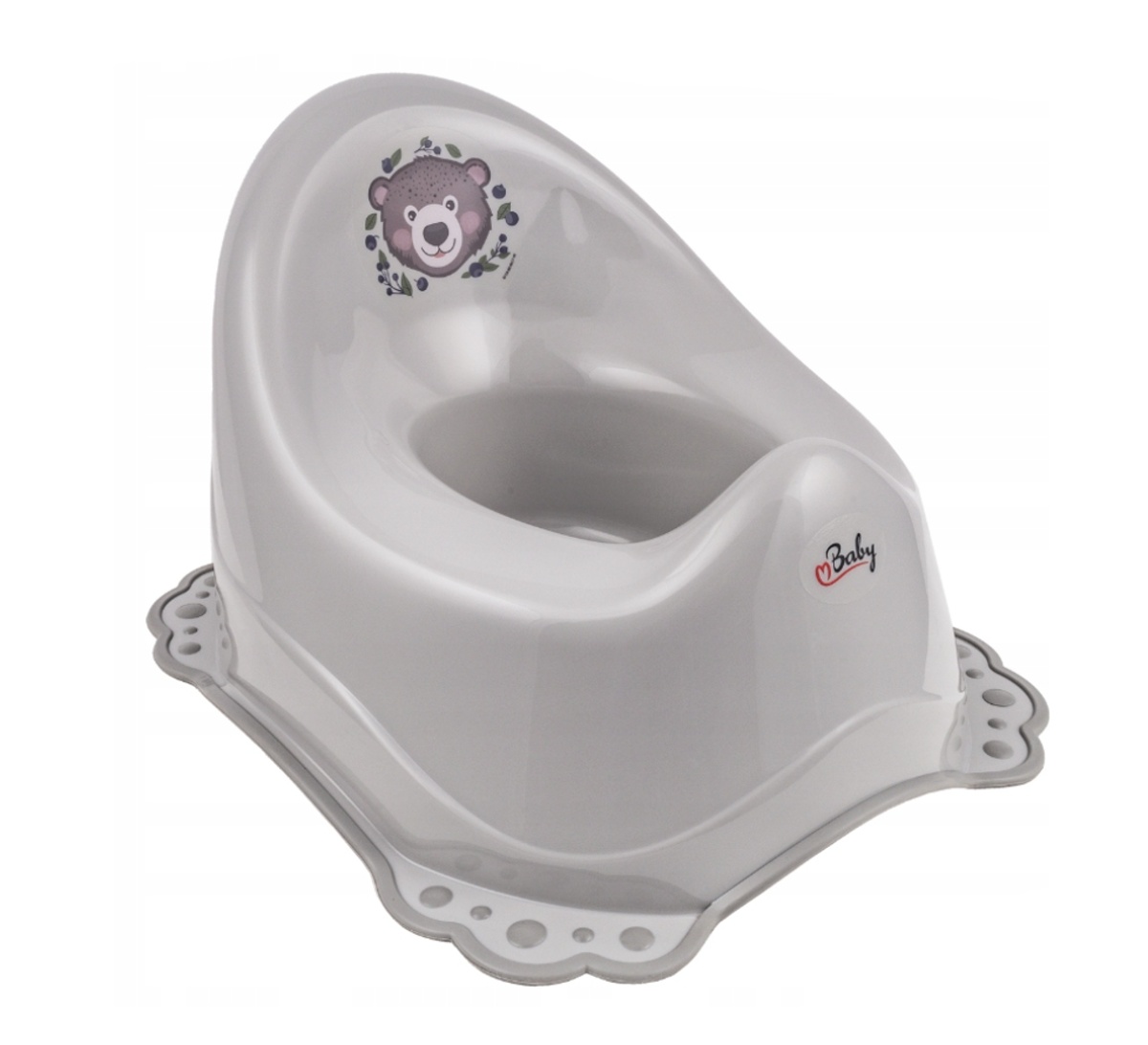 Maltex Protiskluzový nočník - Medvídek, šedý