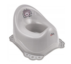 Maltex Protiskluzový nočník - Medvídek, šedý