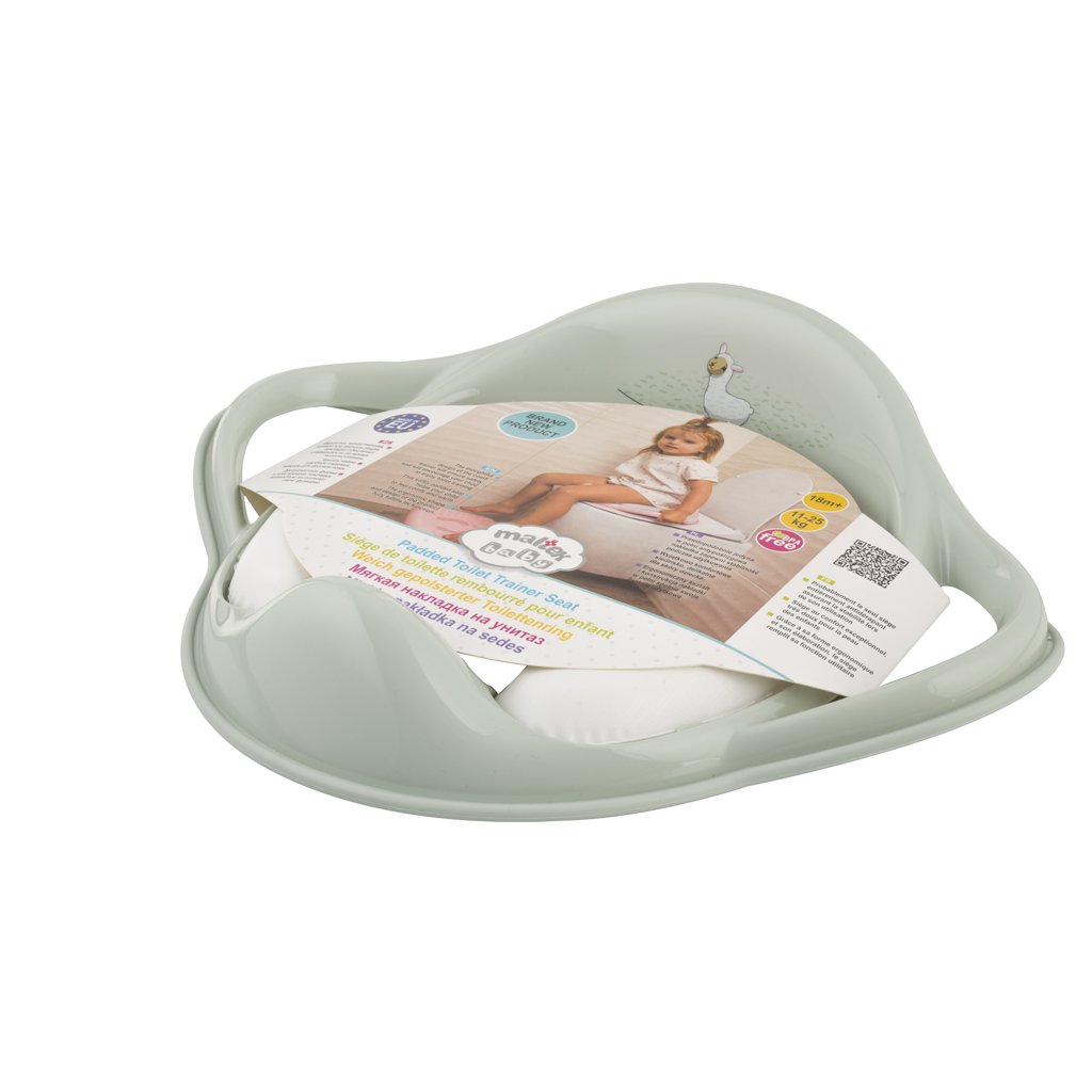 Maltex Redukce na WC s úchyty měkká Lama Minimal - sage green