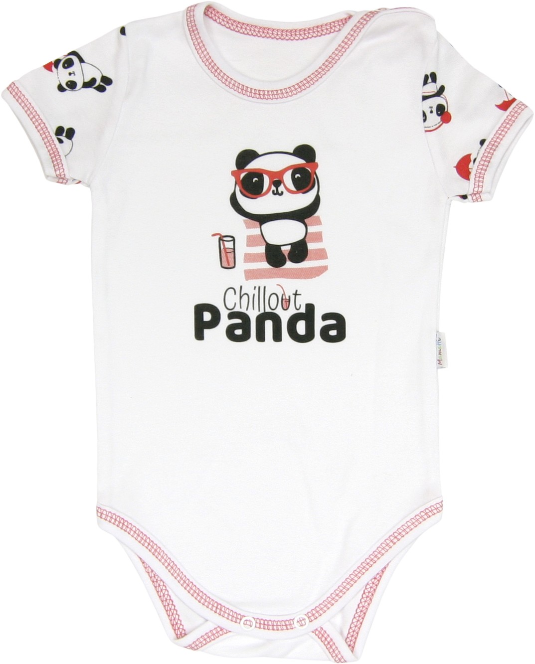 Mamatti Body Panda - krátký rukáv, roz. 80