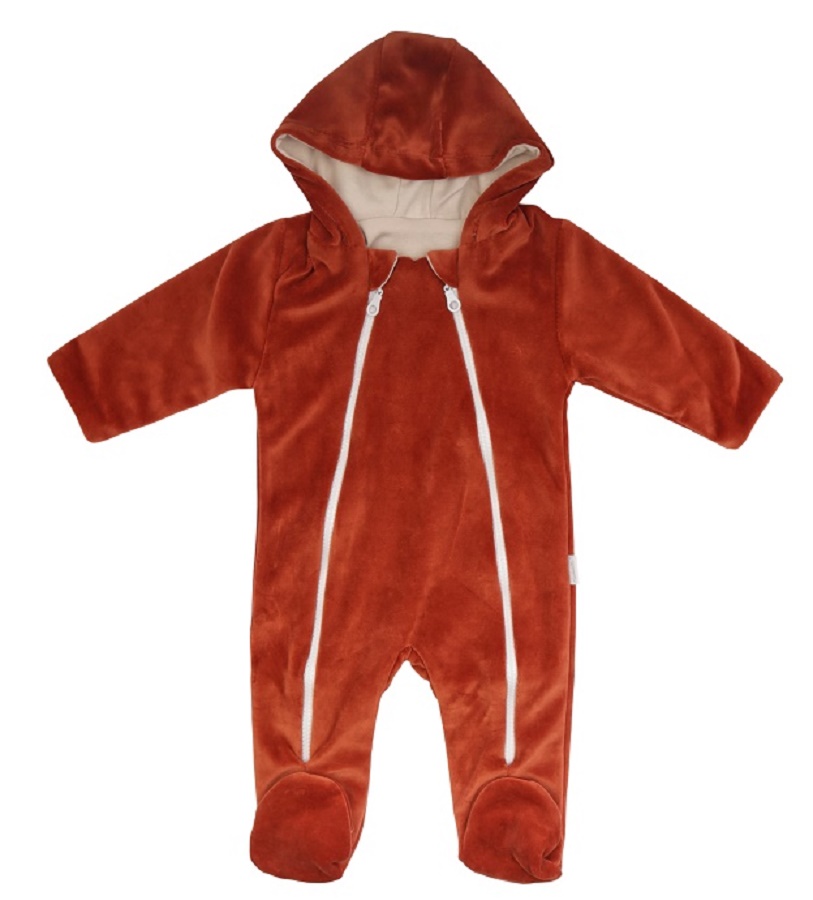 Mamatti Kojenecký overal VELVET, Baby Fox - hnědý, vel. 68