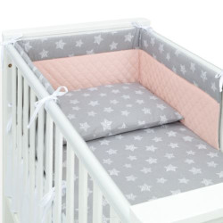 Mamo Tato Mantinel s povlečením do postýlky, 3D sada, Star, 135x100 cm