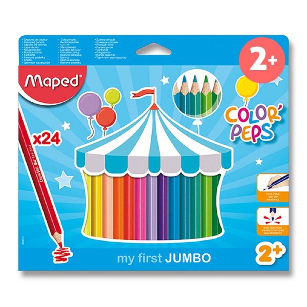 MAPED Pastelky JUMBO 3HR Color Peps 24ks
