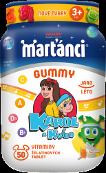 MARŤÁNCI Walmark Gummy Karol&Kvído jaro-léto 50 tablet