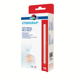 MASTER AID Sterigrap Náplasťové stehy sterilní 100 x 6 mm 10 kusů