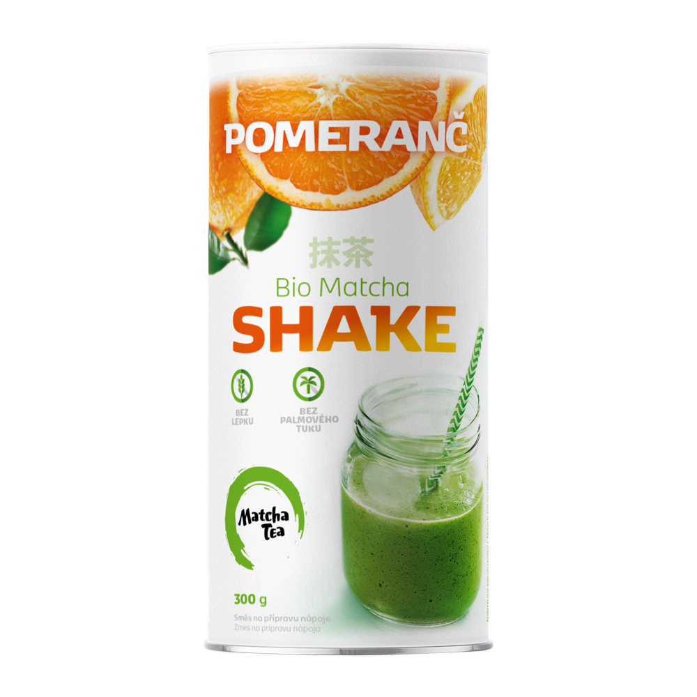 Matcha Tea BIO shake pomeranč 300 g
