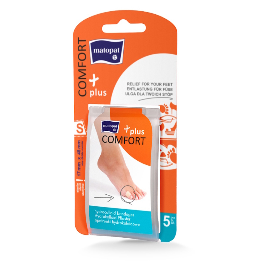 MATOPAT Comfort Plus hydrokoloidní náplast S 17 x 48 mm 5 kusů