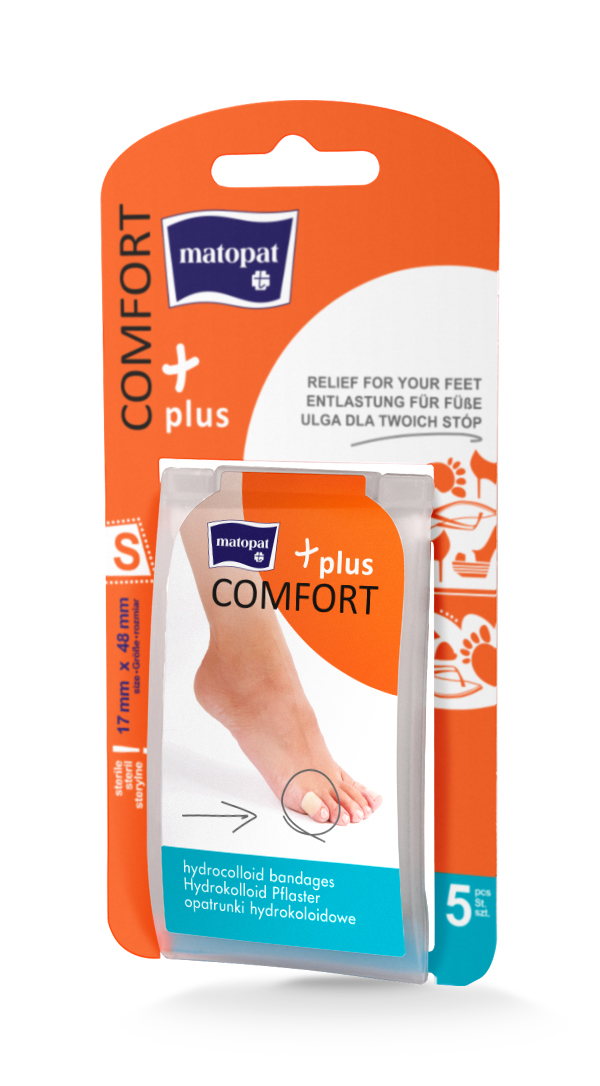Matopat Comfort Plus hydrokoloidní náplasti S 17 x 48 mm 5 ks