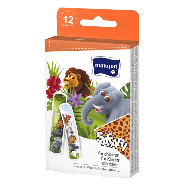 MATOPAT Safari náplast 19 x 76 mm 12 kusů