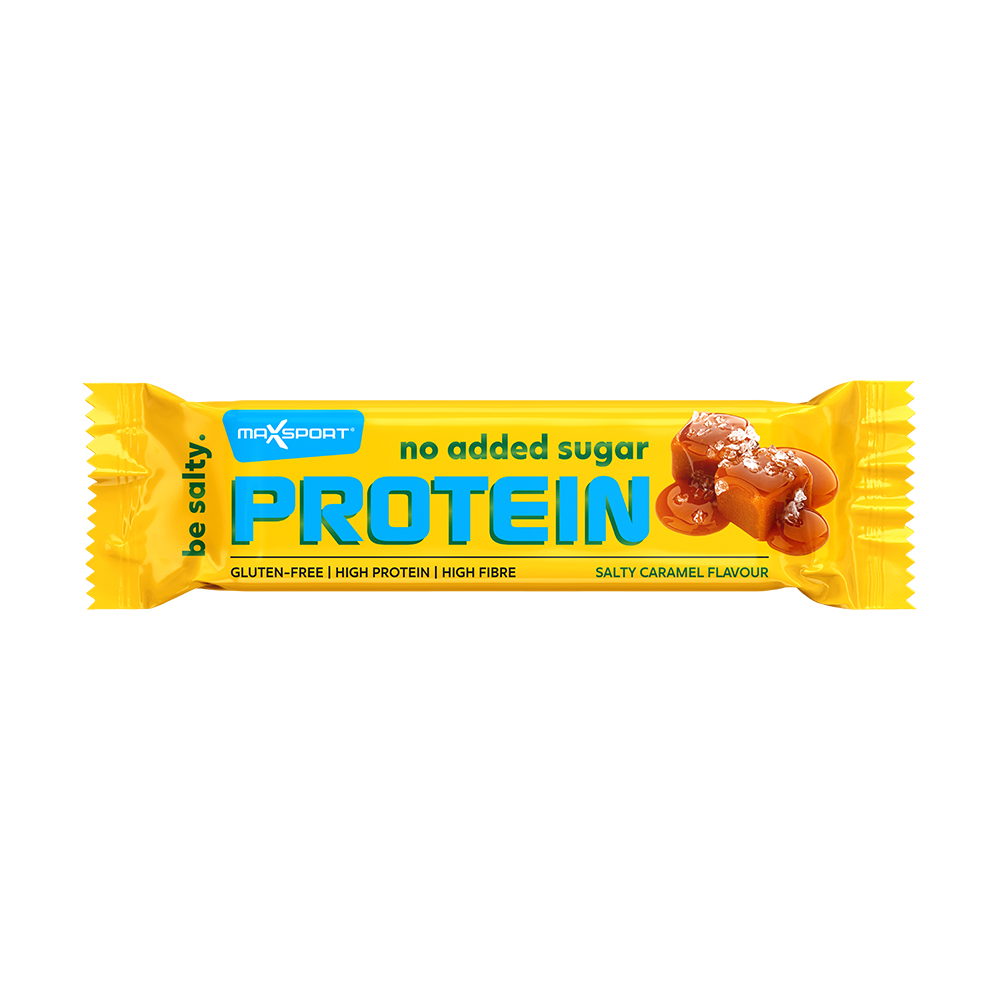 Max Sport No Added Sugar Proteinová tyčinka slaný karamel 40 g