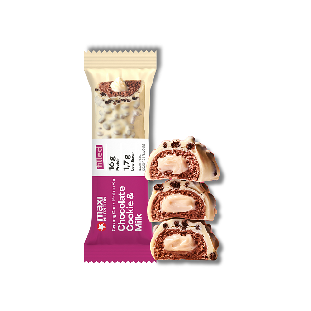 MAXI NUTRITION Creamy core protein bar čokoládová sušenka a mléko 45 g