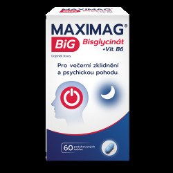 MaxiMag BiG Bisglycinát + vitamín B6 60 tablet
