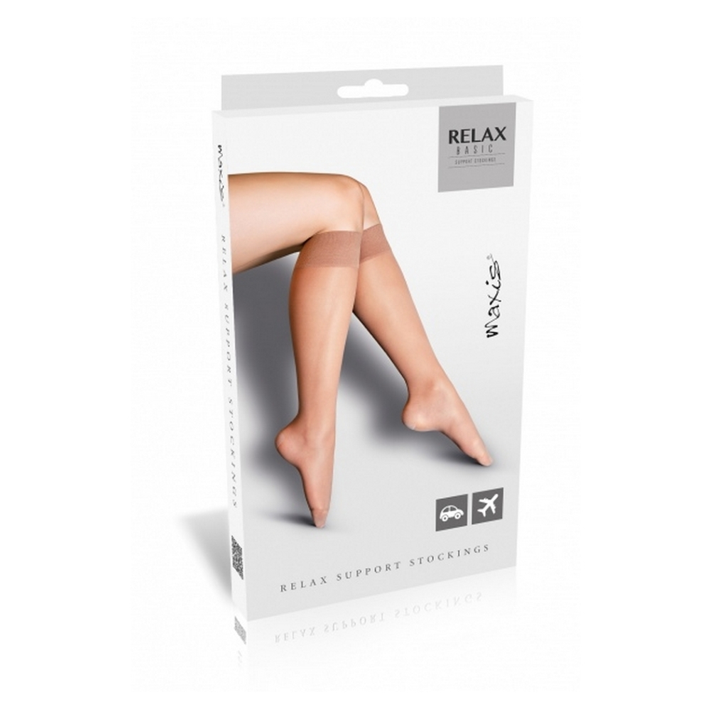 MAXIS Relax basic lýtkové punčochy světlé, Velikost: M