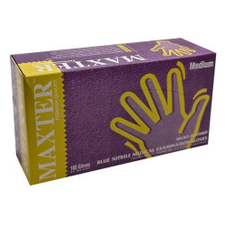 MAXTER Rukavice nitrilové bezpudrové velikost L 100 kusů