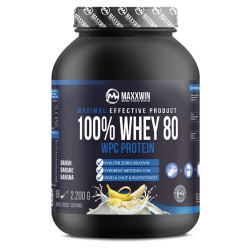 MAXXWIN 100 % Whey protein 80 banán 2200 g