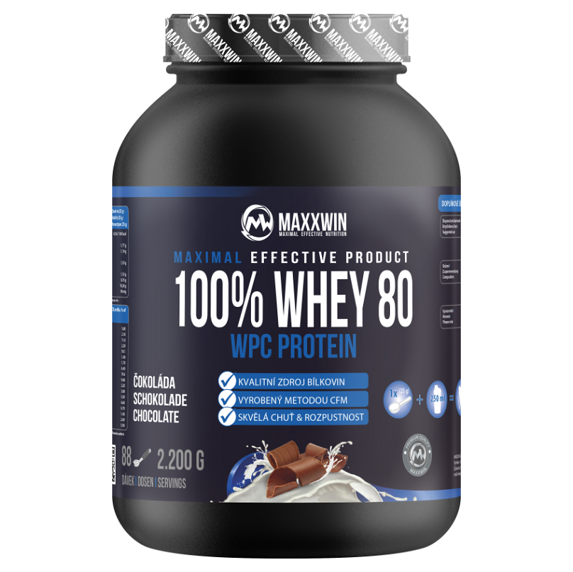 MAXXWIN 100% Whey protein 80 čokoláda 2200 g