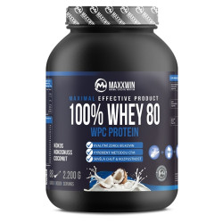 MAXXWIN 100% Whey protein 80 kokos 2200 g