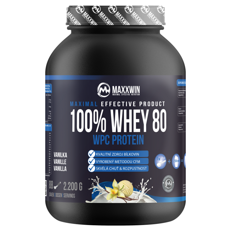 MAXXWIN 100% Whey protein 80 vanilka 2200 g