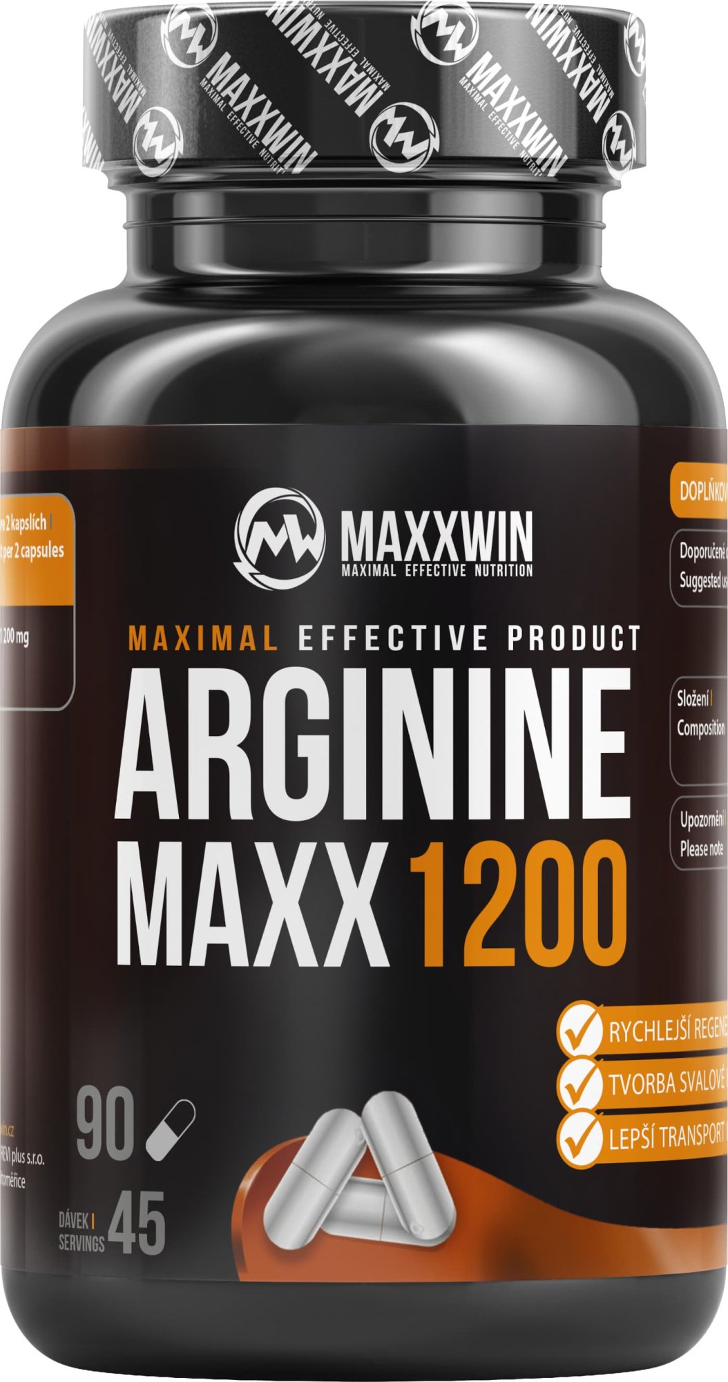 MAXXWIN Arginine Maxx 1200, 90 kapslí