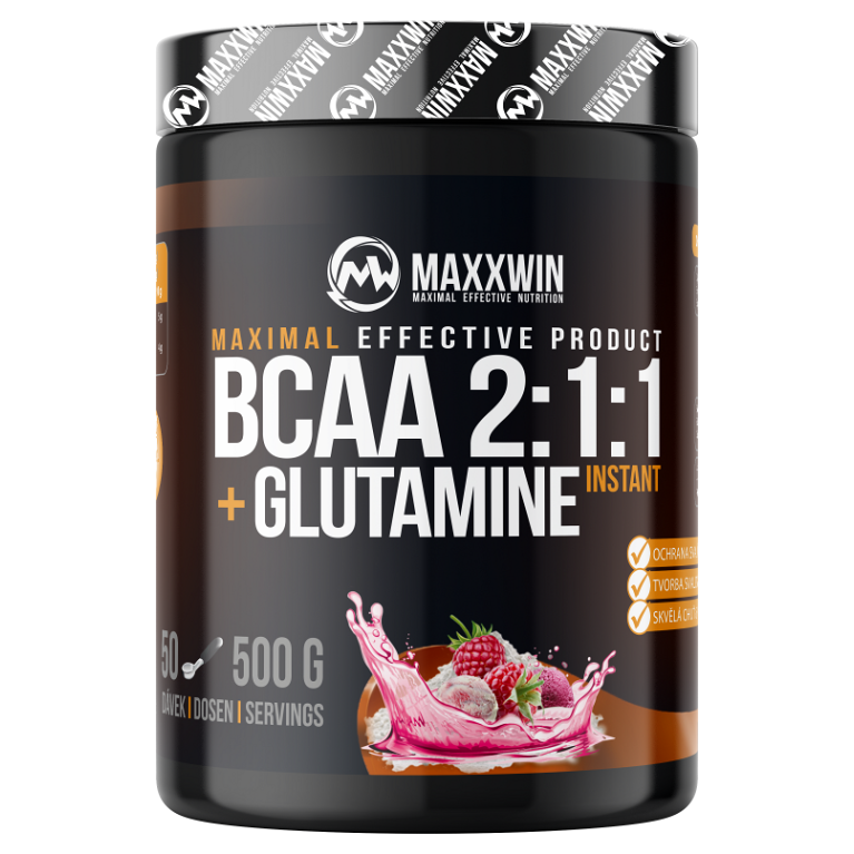 MAXXWIN BCAA + Glutamine malina 500 g