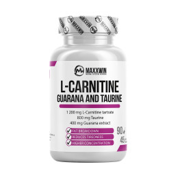 MAXXWIN L-CARNITINE GUARANA TAURINE 90 kapslí